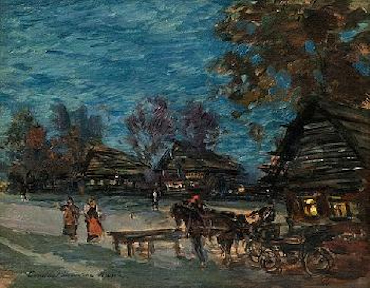 Darkening evening by Konstantin Alekseevich Korovin