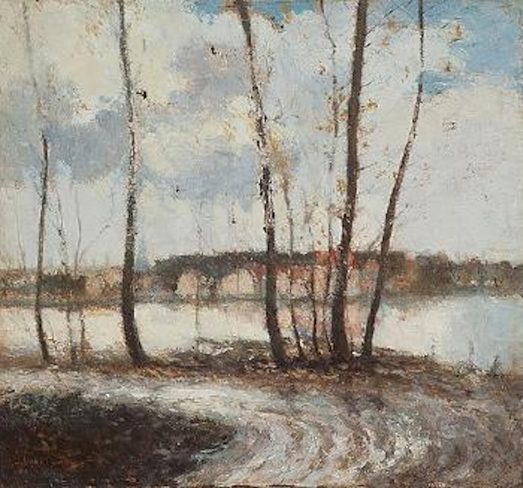 Autumn landscape (in the outskirts of Paris) by Ivan Pavlovitch Pochitonov