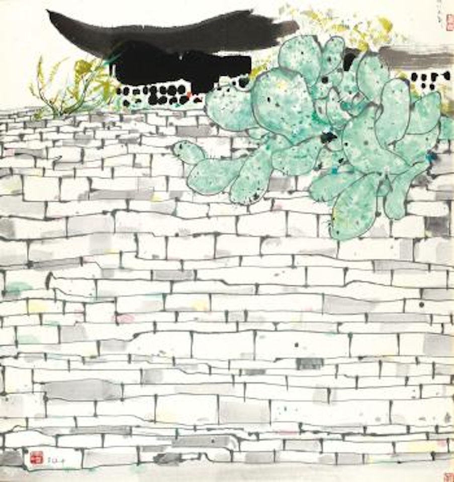 Black roof wall by Wu Guanzhong