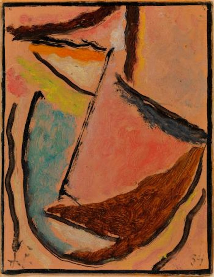 Meditation (Kleiner abstrakter Kopf) by Alexej von Jawlensky