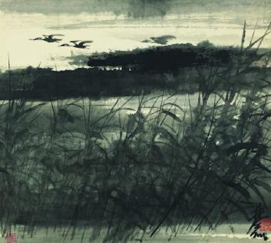 Flying Geese by Lin Fengmian