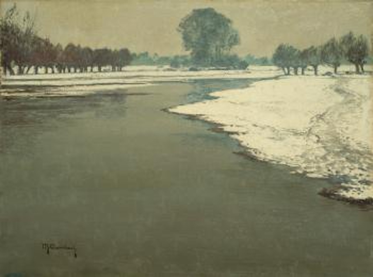 Niederrheinlandschaft bei Wittlaer by Max Clarenbach