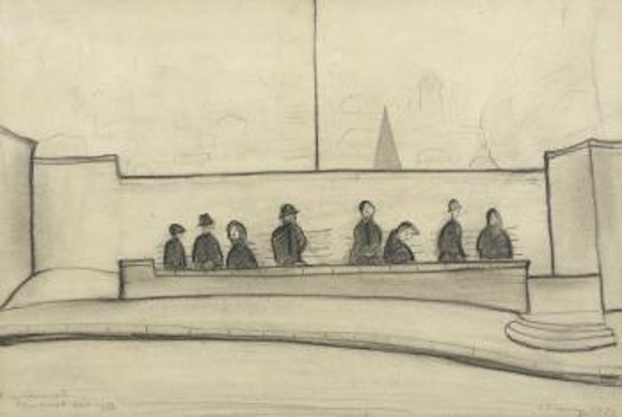 On the Canongate, Edinburgh by Laurence Stephen Lowry