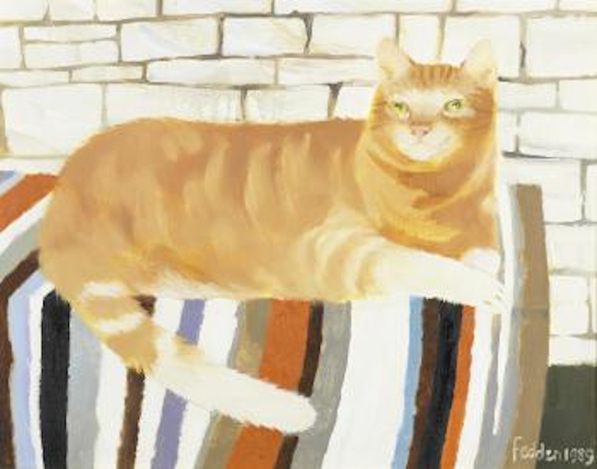Ginger cat by Mary Fedden