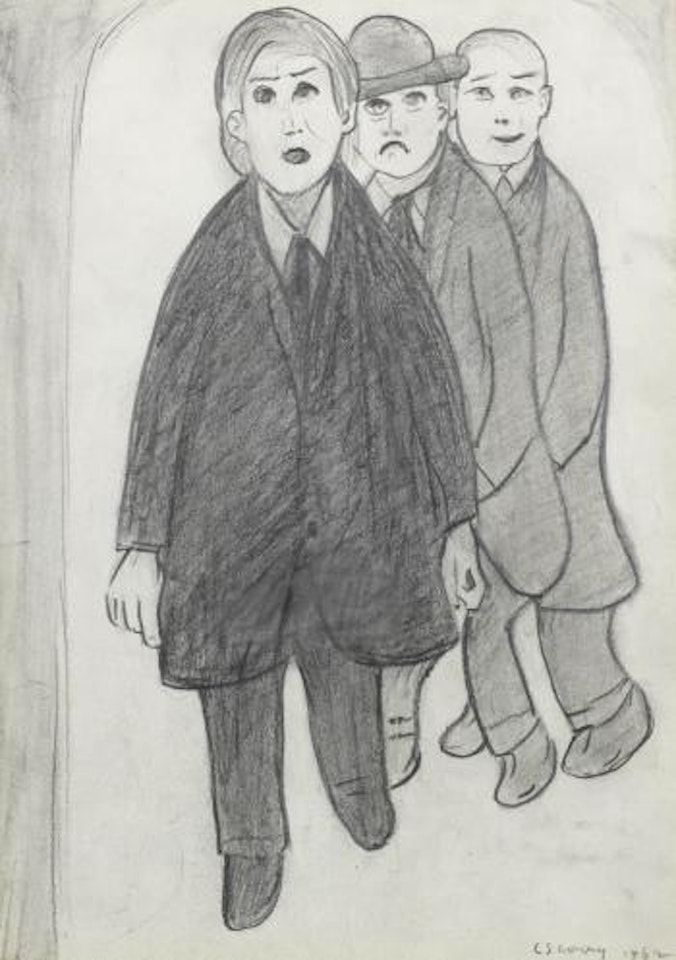 Three Men by Laurence Stephen Lowry