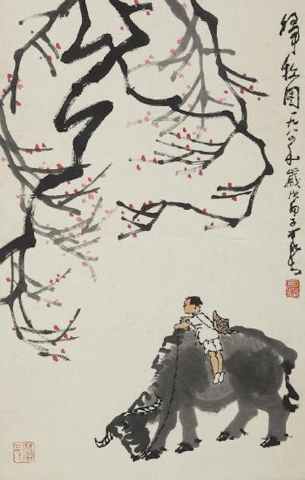 Return from Grazing by Li Keran