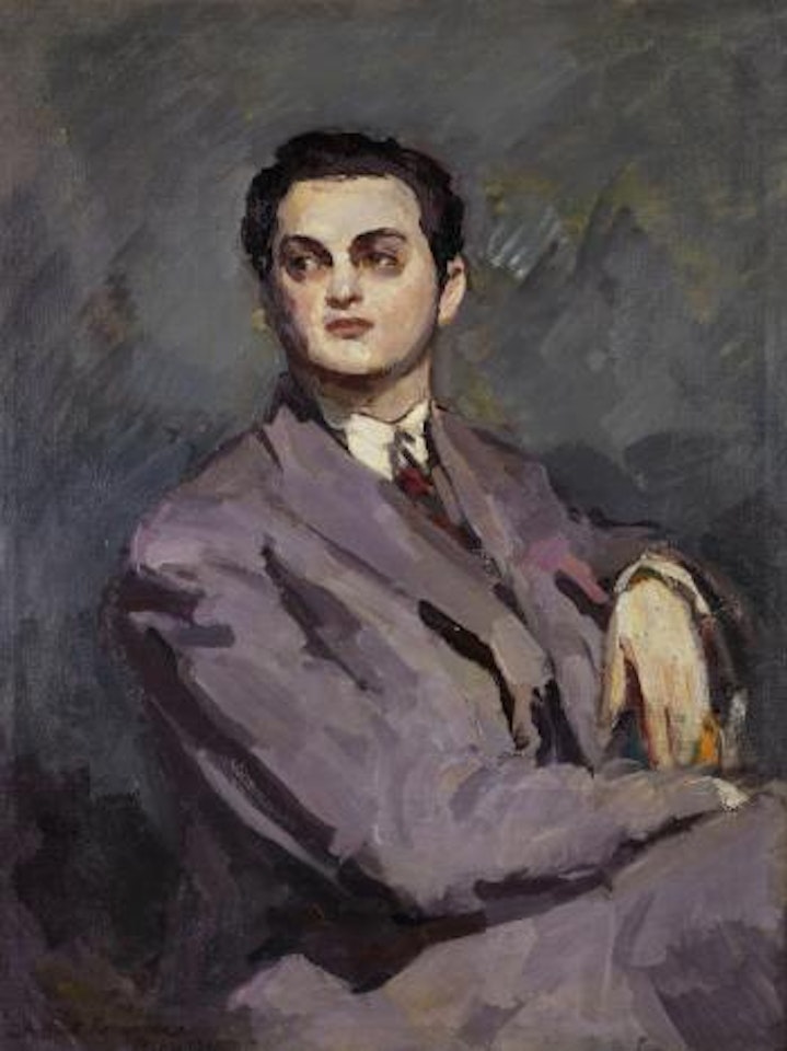 Portrait of Mikhail Benois by Konstantin Alekseevich Korovin