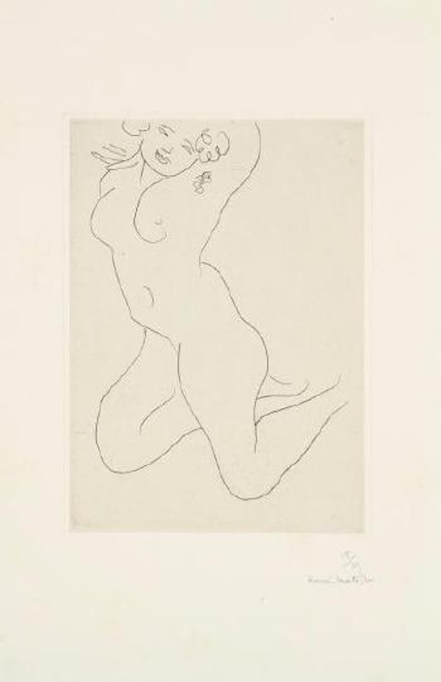 Nu à genoux, bras derrière la tête by Henri Matisse
