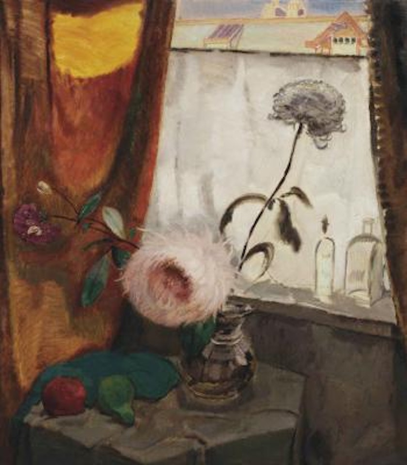 View from the artist's studio in the Lomanstraat, Amsterdam by Jan Sluyters