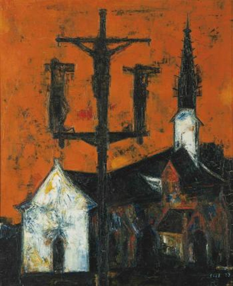 Untitled (Crucifixion) by Sayed Haider Raza