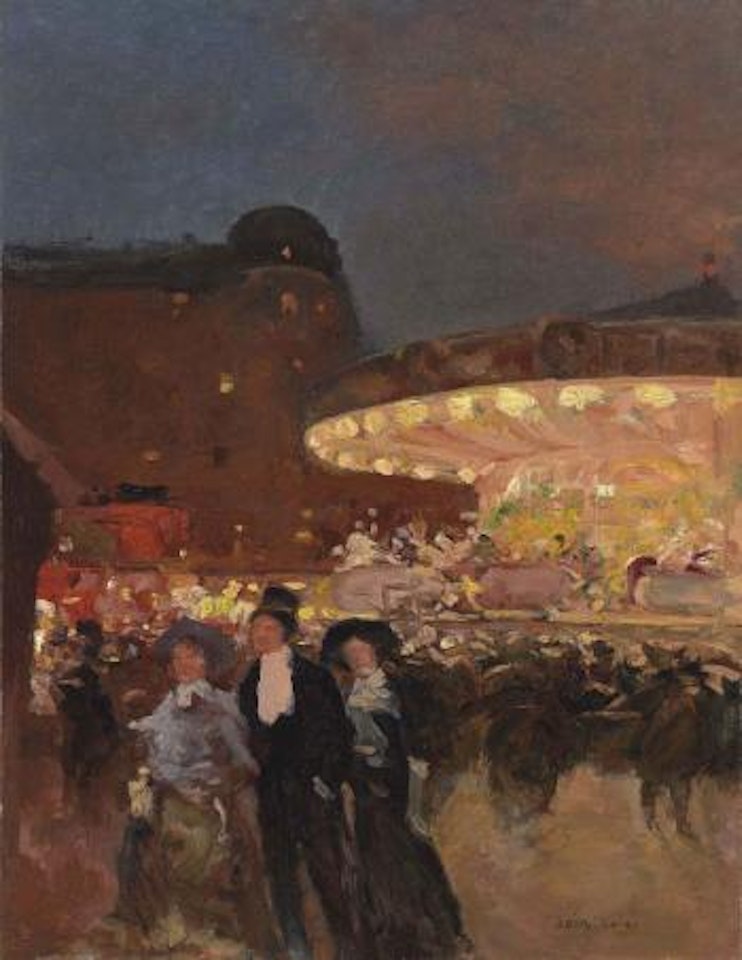 A la fête foraine by Luigi Loir