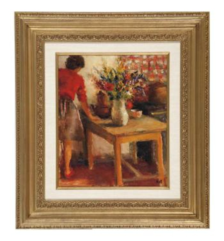 Jeune femme dans un intérieur by Marcel Dyf