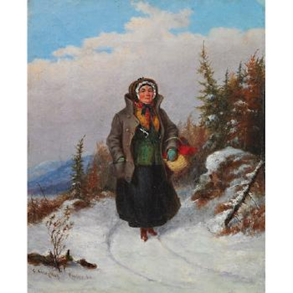 Going to market by Cornelius Krieghoff