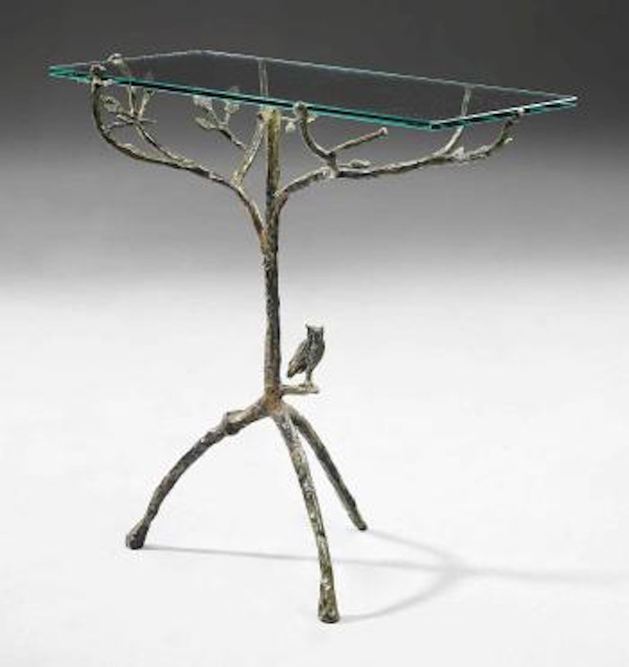 Gueridon Abre Au Hibou Table by Diego Giacometti