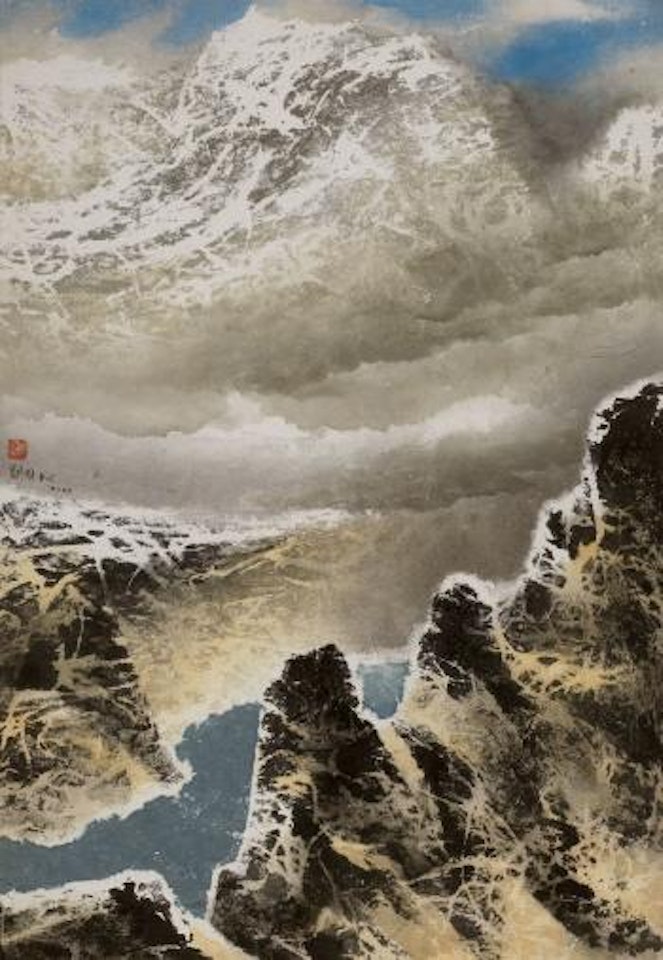 The divine mountains: Tibet series no. 12 by Liu Kuo-Sung (Liu Guosong)