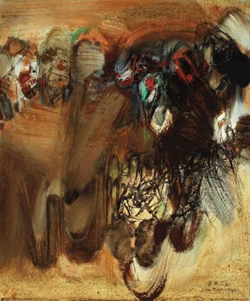 Composition no. 203 by Chu Teh-Chun
