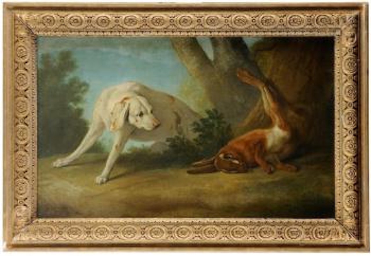 Chien et lièvre by Jean-Baptiste Oudry