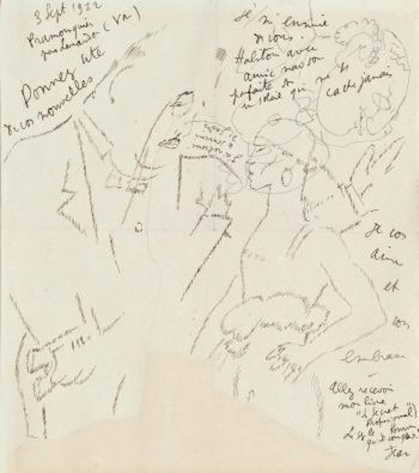 Diaghilev et Nijinsky by Jean Cocteau