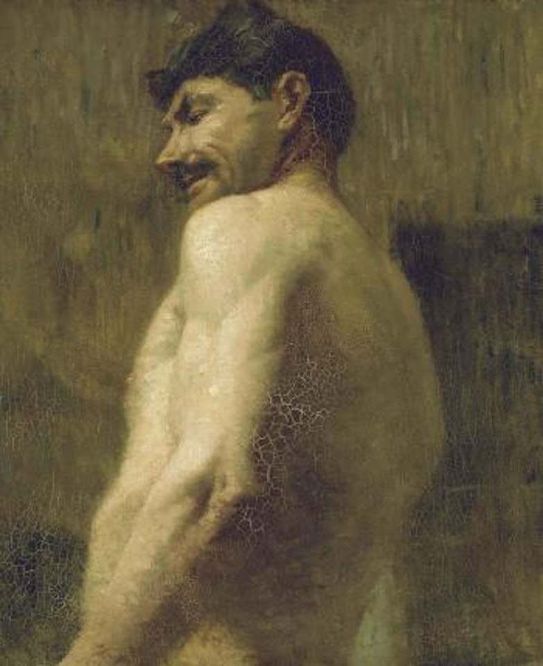 Homme nu en buste by Henri de Toulouse-Lautrec