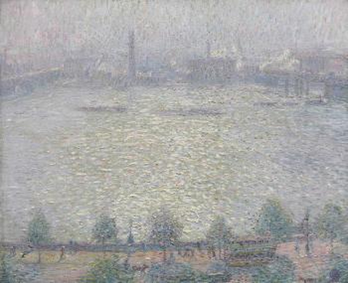 View of the Thames Embankment by Leon de Smet