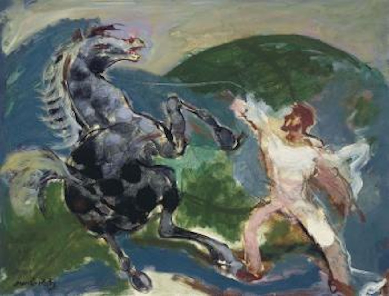 Le poulain indocile by Emmanuel Mané-Katz