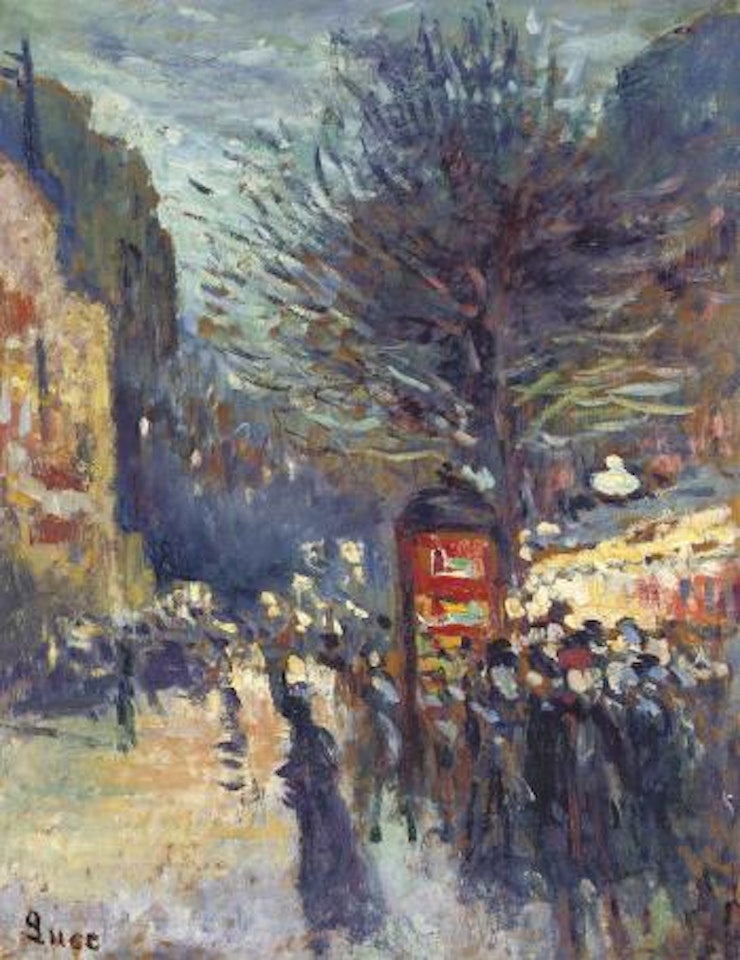 Une rue de Paris by Maximilien Luce