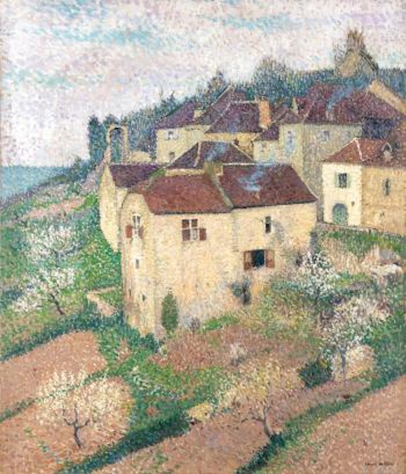 Maisons à Saint-cirq-lapopie by Henri Jean Guillaume Martin