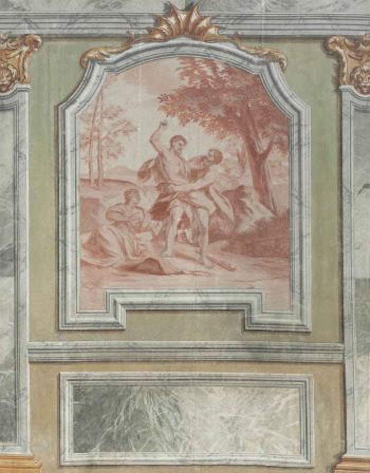 A Set Of Four Grisaille And Tempera On Canvas Panels by French School
