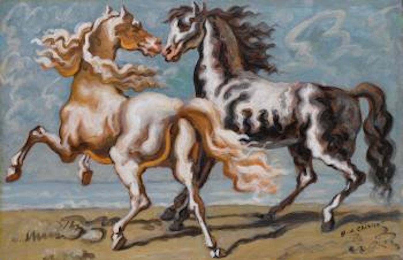 Cavalli In Riva Al Mare by Giorgio de Chirico