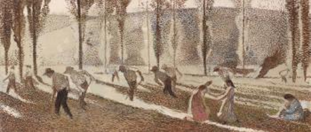 Etude Pour 'Les Faucheurs' Or Bastide Du Vert by Henri Jean Guillaume Martin