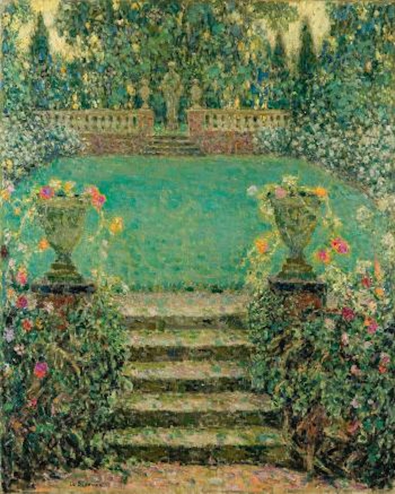 Les Marches Du Jardin, Gerberoy by Henri Le Sidaner