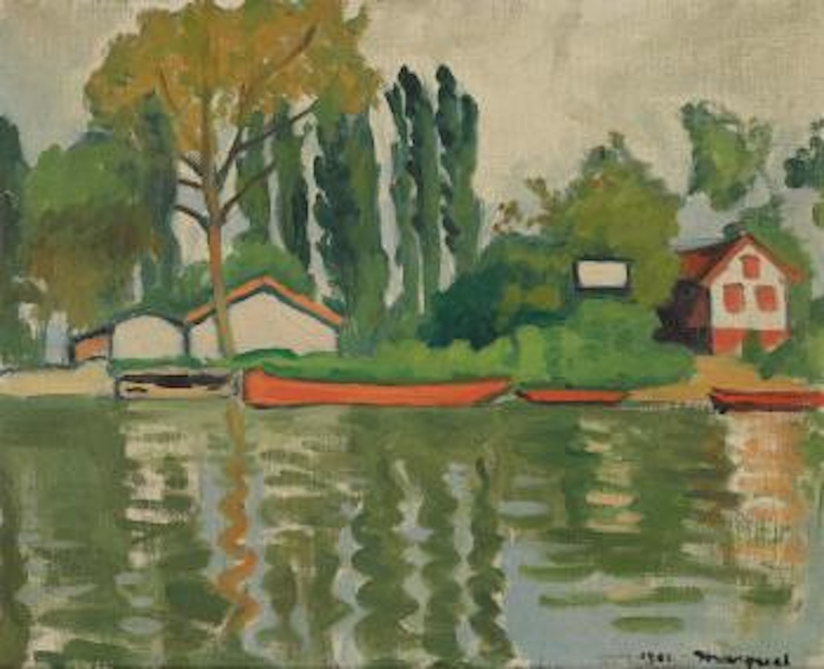 Les Peupliers à Villennes by Albert Marquet