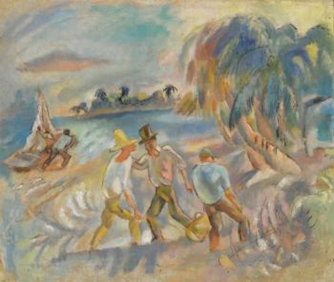 Les Brigands (Recto) Femme Cubiste (Verso) by Jules Pascin