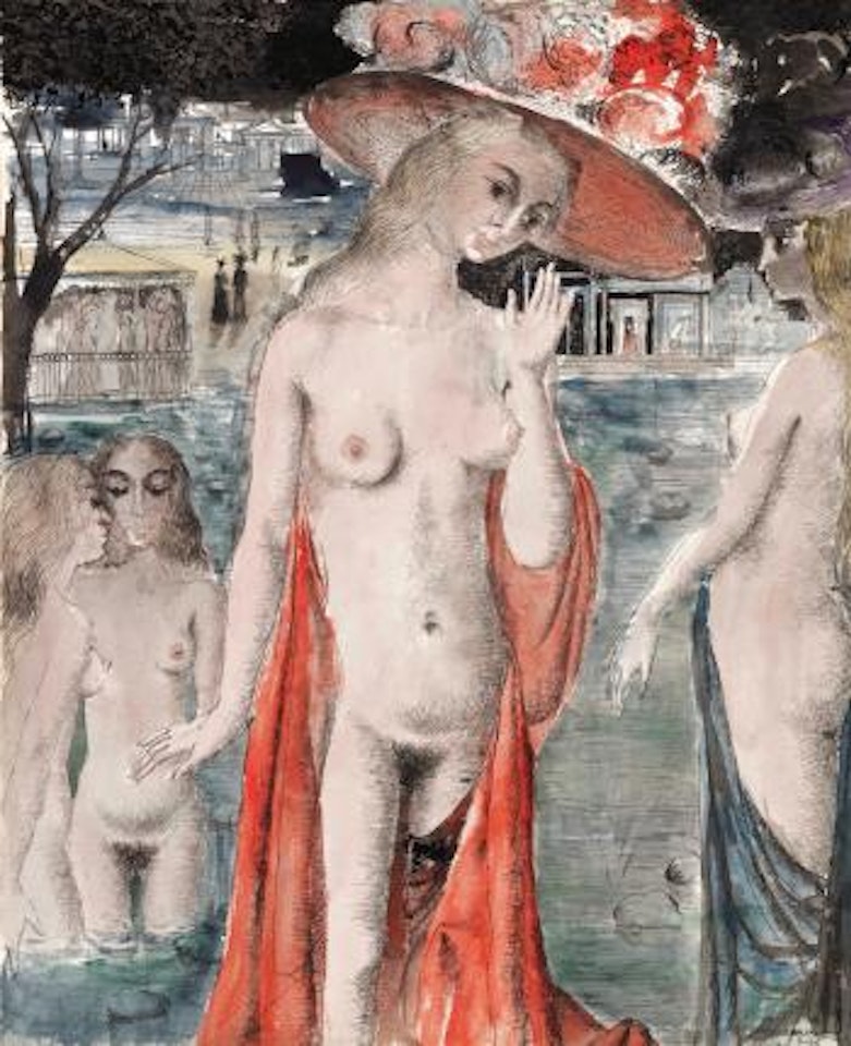 Les Deux Dryades by Paul Delvaux