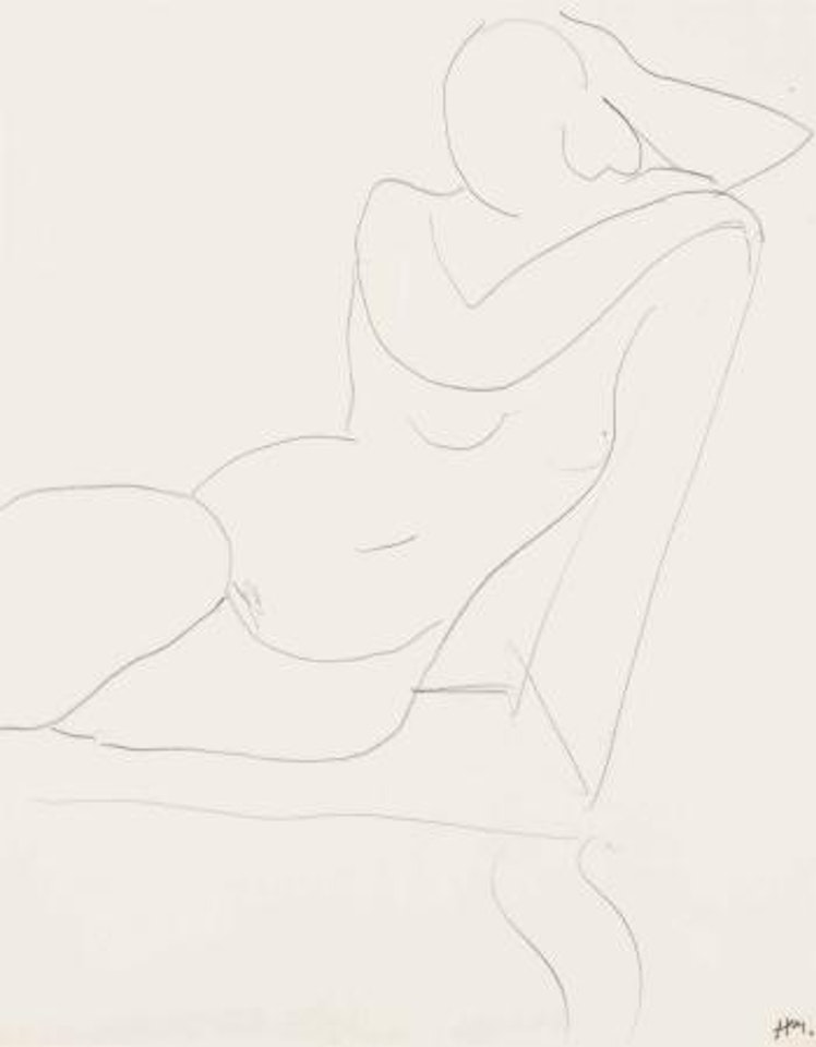 Nu à la chaise jaune by Henri Matisse