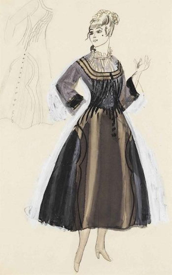 Modèle de robe pour Paul Poiret by Raoul Dufy