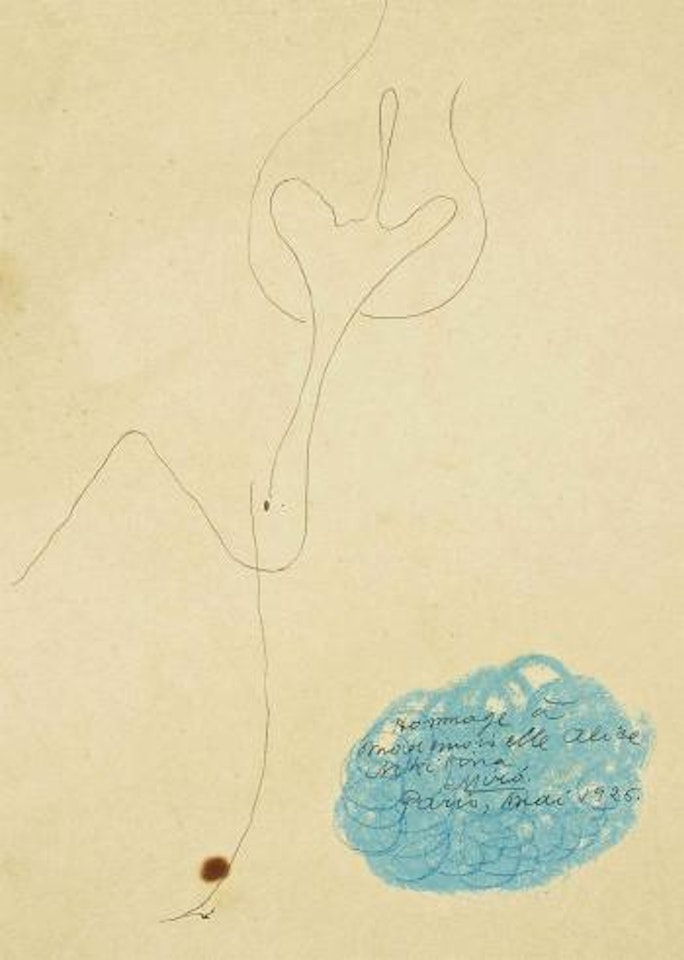 Sans titre (Hommage à Mademoiselle Alice Nikitina) by Joan Miró