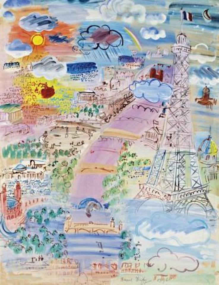 Paris et la Tour Eiffel by Raoul Dufy