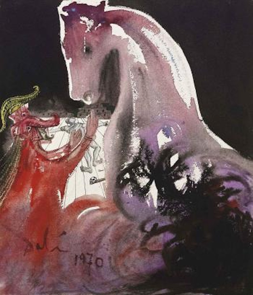 Le Cheval de Troie by Salvador Dali