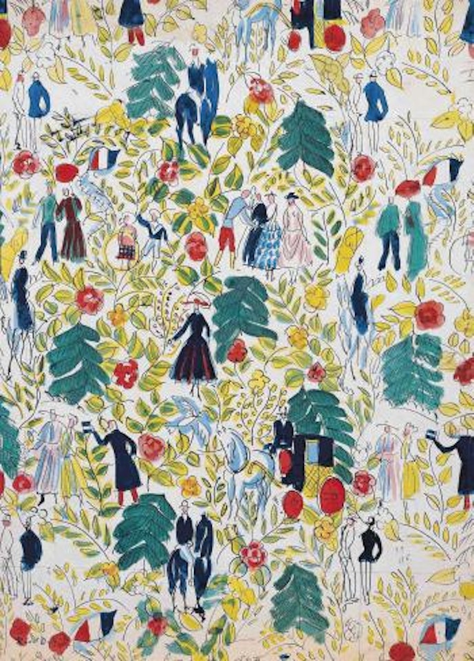 La promenade au bois by Raoul Dufy