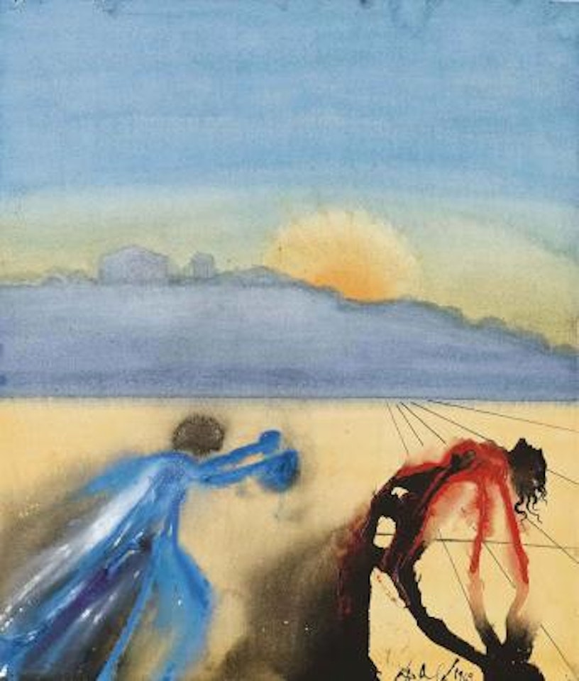 Le retrouvailles de Ulysse et de Pénélope by Salvador Dali