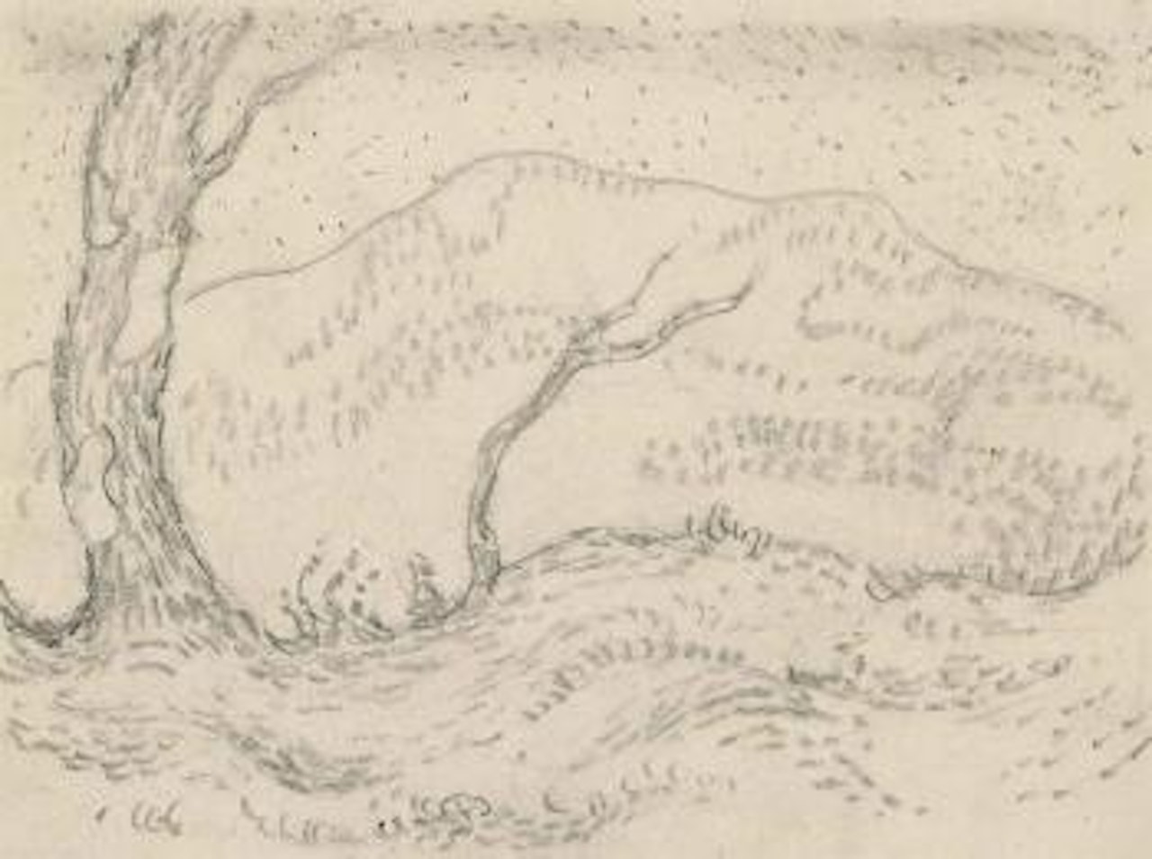 Landschaft, pointillistisch by Franz Marc