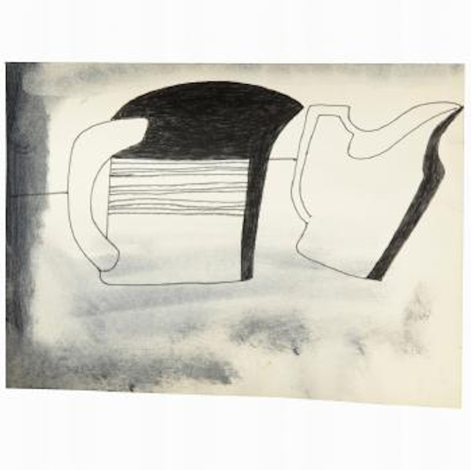 11 lines and 2 blacks by Ben Nicholson, O.M.