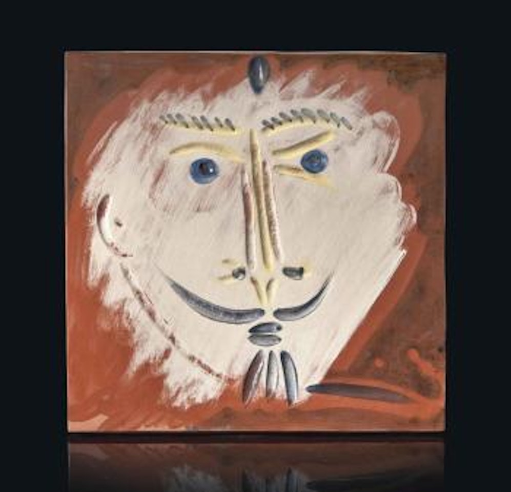 Visage Ã  la barbiche by Pablo Picasso