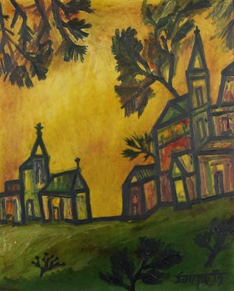 Untitled (Landscape) by Francis Newton Souza