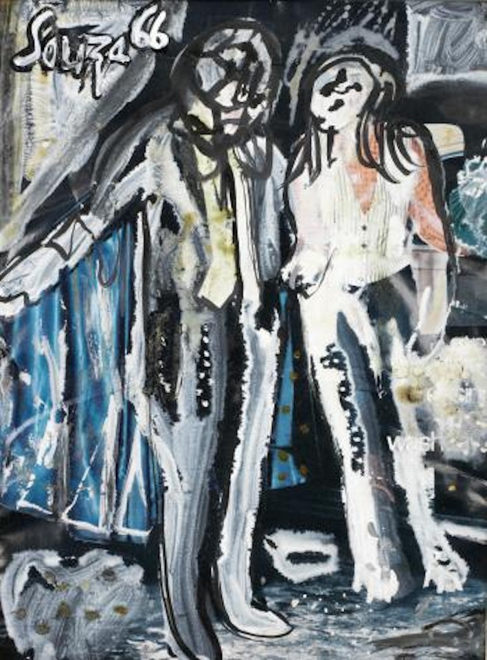 Untitled (Two Figures) by Francis Newton Souza