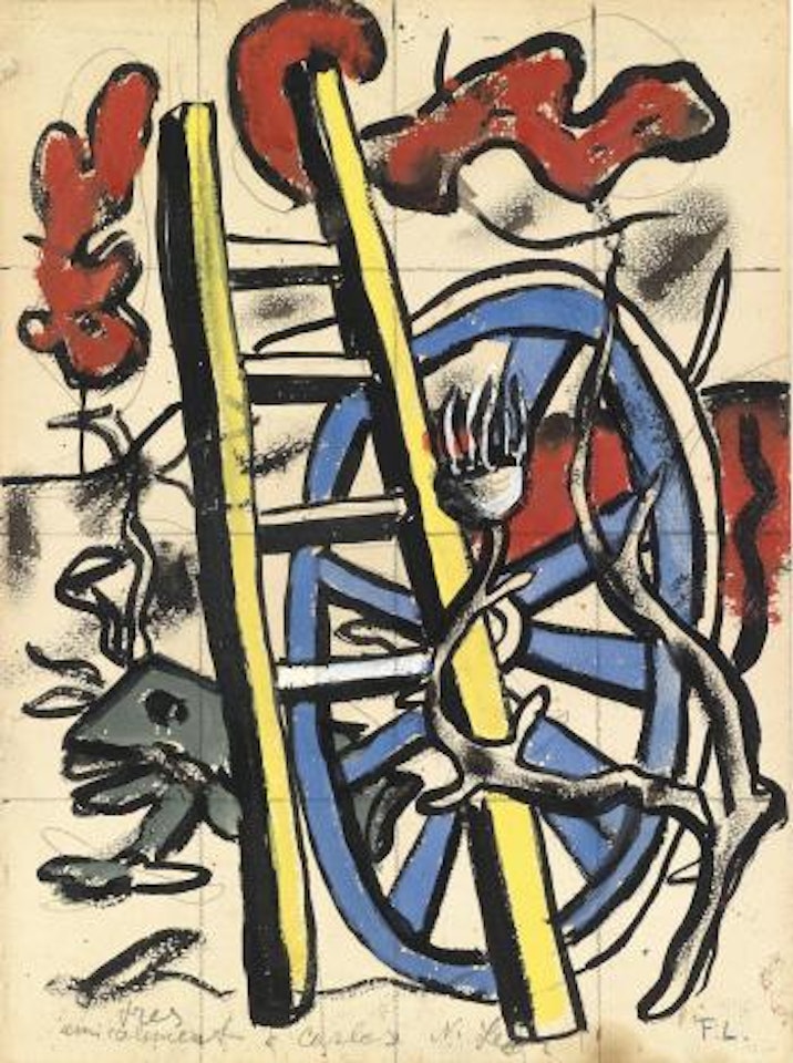 La route et l’échelle, no. 10 by Fernand Leger