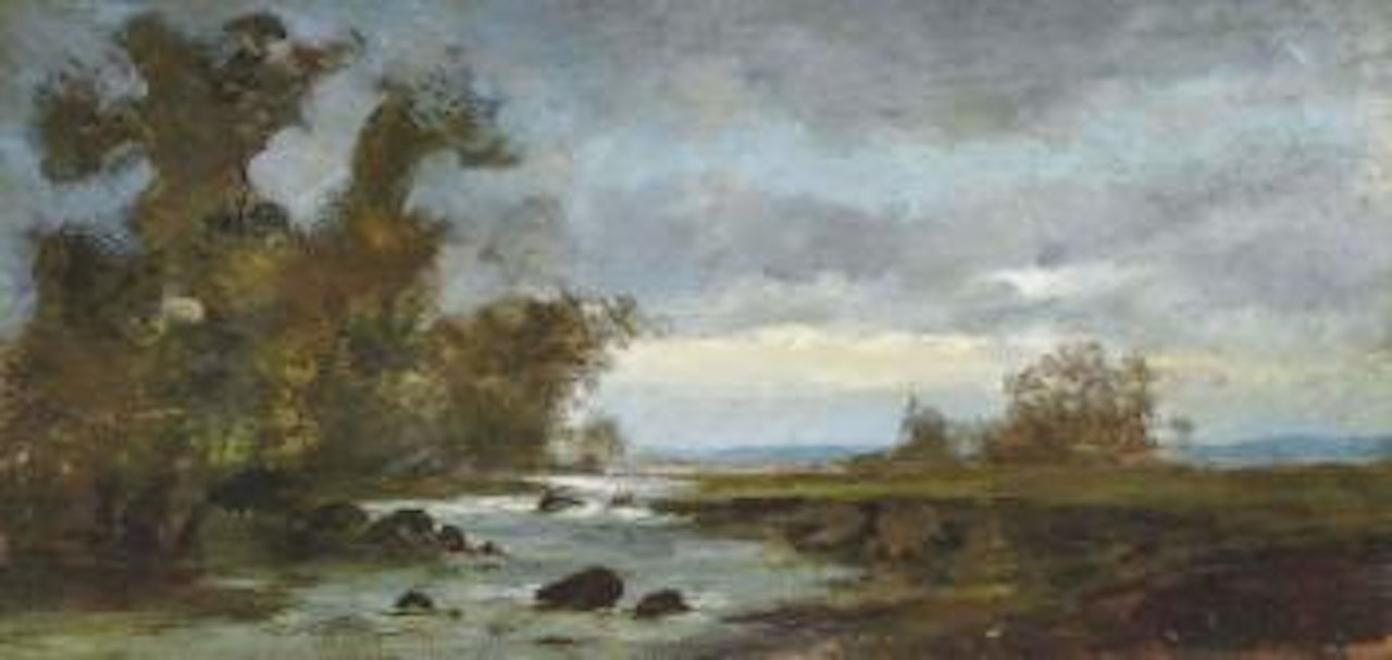 L'étang de l'Estagnol by Gustave Courbet