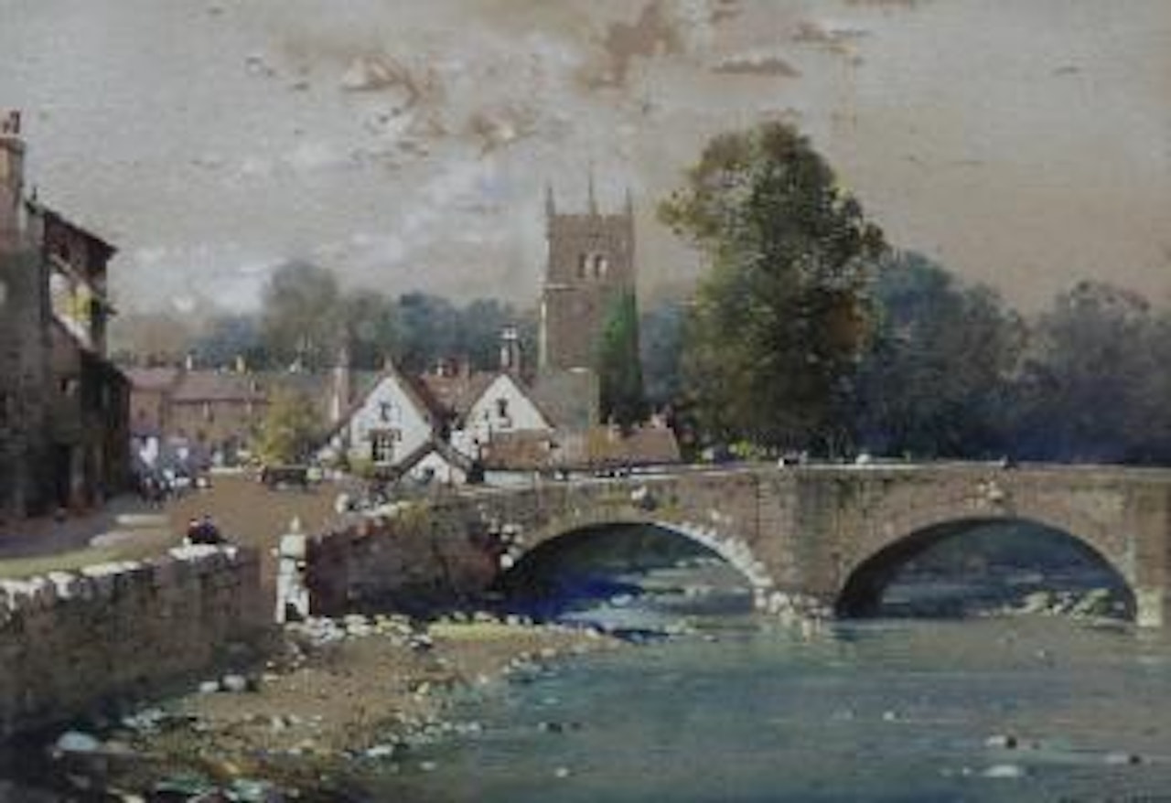 By the River Kent at Kendal by Noel Harry Leaver