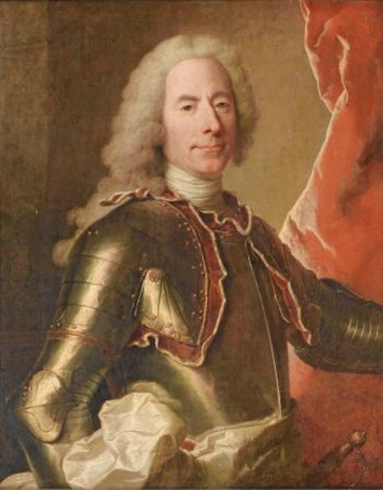 Portrait D'homme En Cuirasse by Hyacinthe Rigaud